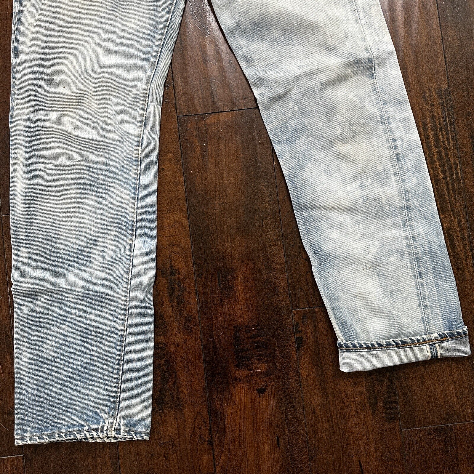 Levis Vintage 80s Redline Selvedge USA 501 XX Jeans Light Wash 32x36 Act 29x31