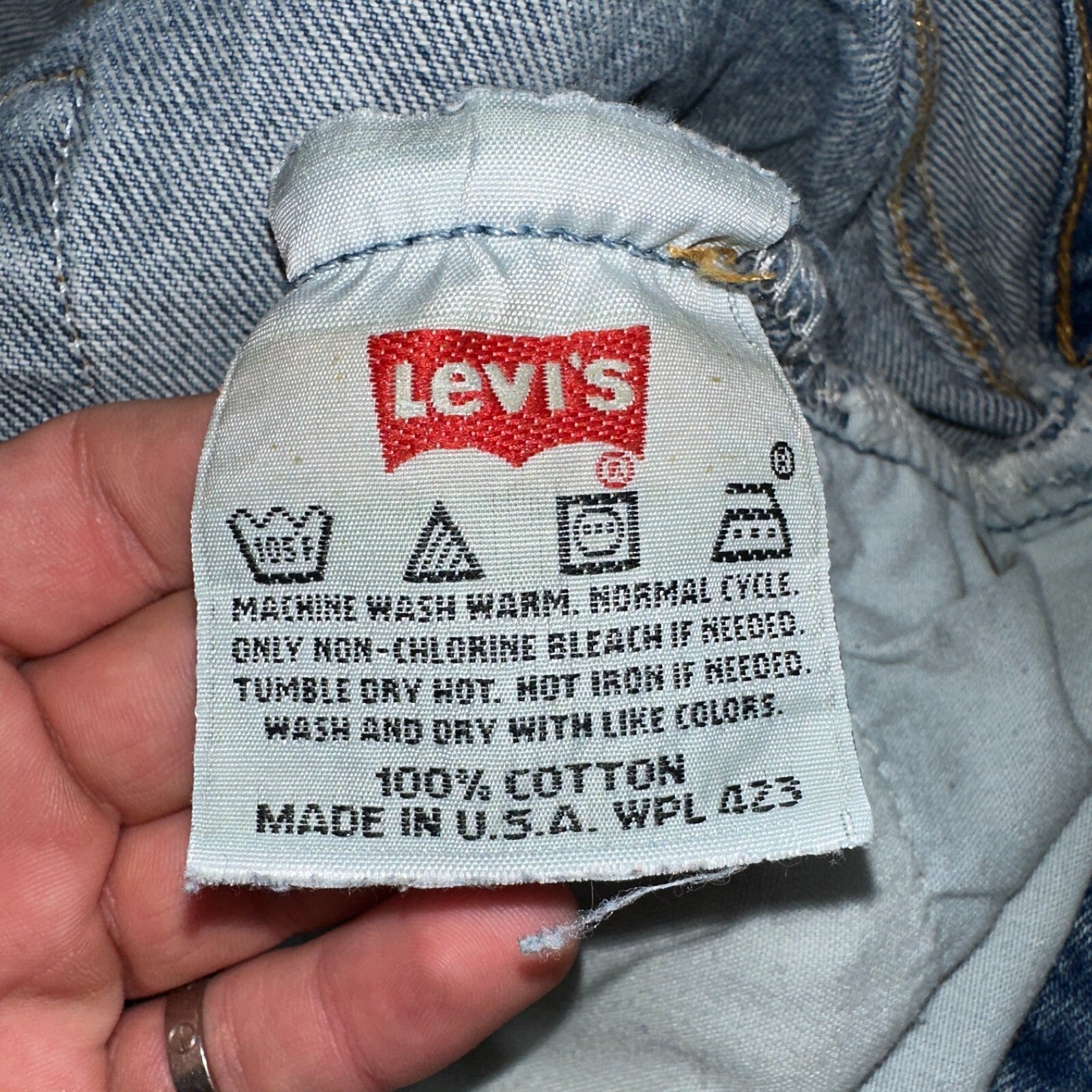 Levis 501 Vintage 90s USA XX Straight Leg Jeans Blue Med Wash 36x32 Act 34x30
