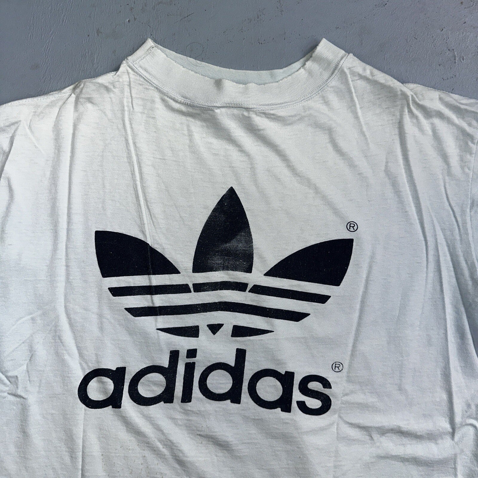 Adidas VTG 1980s Oregon Bend Trefoil T Shirt Blue Size XL 80s Marathon RARE PDX