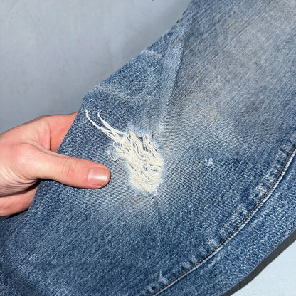 Levis 517 Vintage 70s SS USA Red Tab Bootcut Flare Blue Jeans Talon Act 29x32