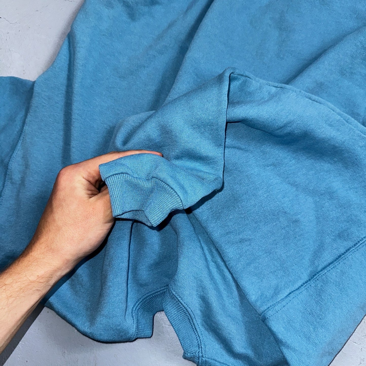 Vintage Crew Neck Sweatshirt 90s Women's Pullover Sweater Blue Hanes Her Way L