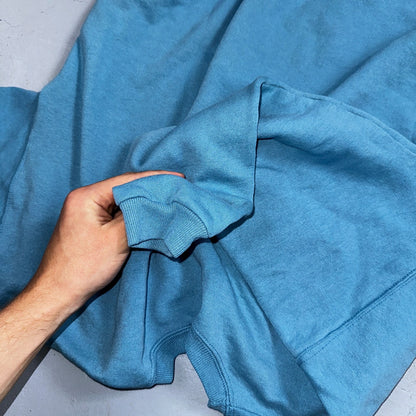 Vintage Crew Neck Sweatshirt 90s Women's Pullover Sweater Blue Hanes Her Way L