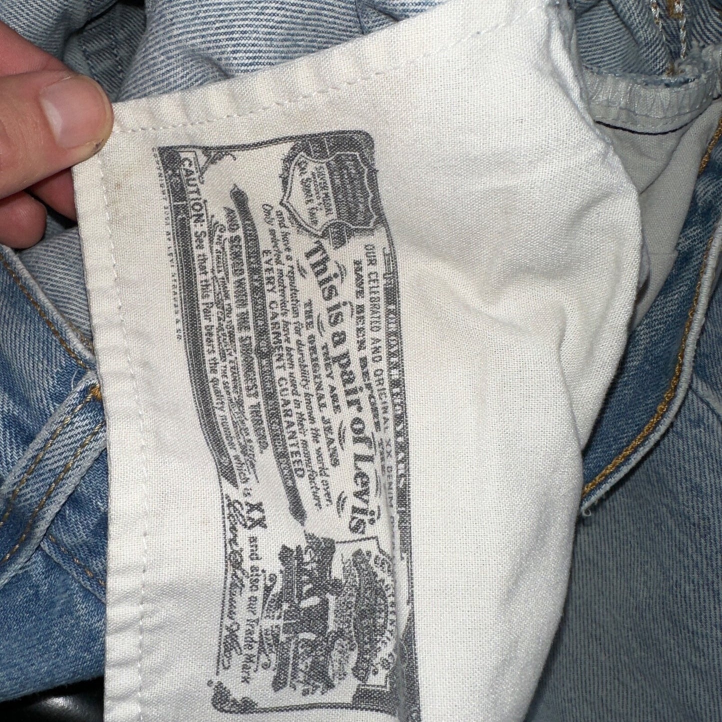 Levis 501 Vintage Y2K XX Straight Leg Jeans 33x36 Light Wash 2000s Act 31x32