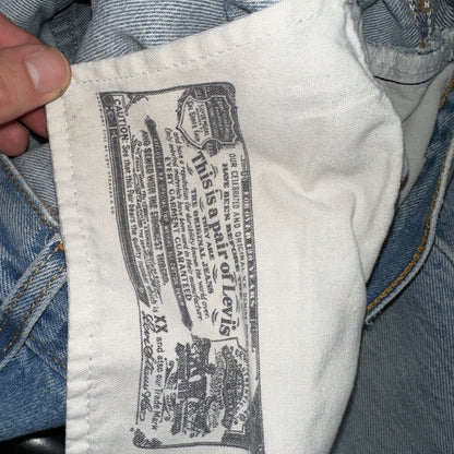 Levis 501 Vintage Y2K XX Straight Leg Jeans 33x36 Light Wash 2000s Act 31x32