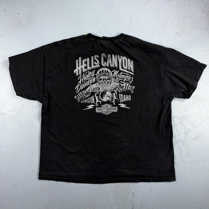 HARLEY DAVIDSON Shirt Mens 2XL Lewiston Idaho Motorcyle Eagle USA VTG Style