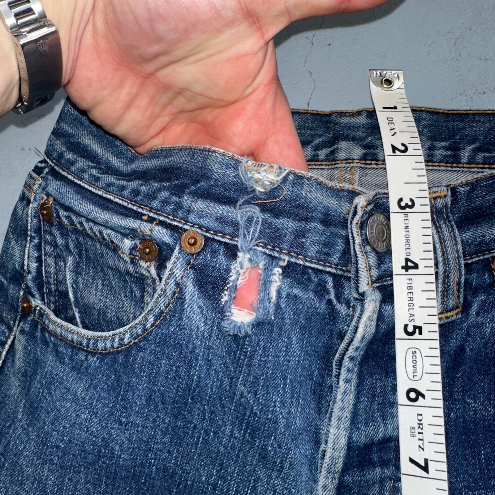 Levis 501 Big E Vintage 60s Redline Selvedge USA XX 1960s Jeans Skinny Act 26x23