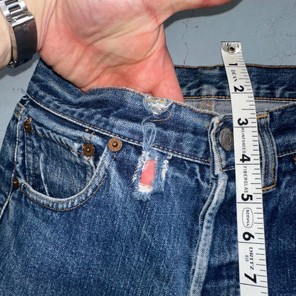 Levis 501 Big E Vintage 60s Redline Selvedge USA XX 1960s Jeans Skinny Act 26x23