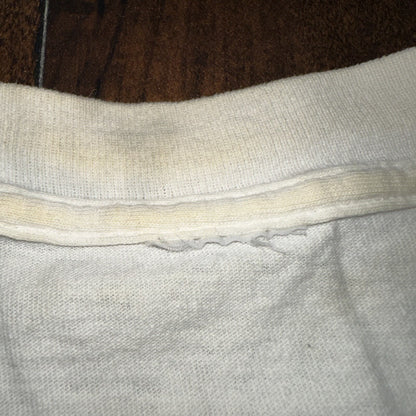 Nike Vintage T Shirt Mens Aqua Socks Swim Rare 90s Gray Tag Cut Rocket Blast