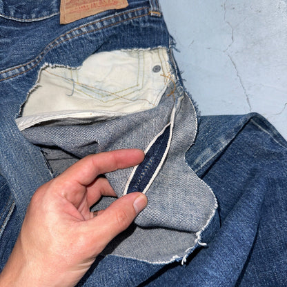 Levis 501 Vintage 80s Redline Selvedge USA XX Jeans Bootcut 33x36 Act 30x33