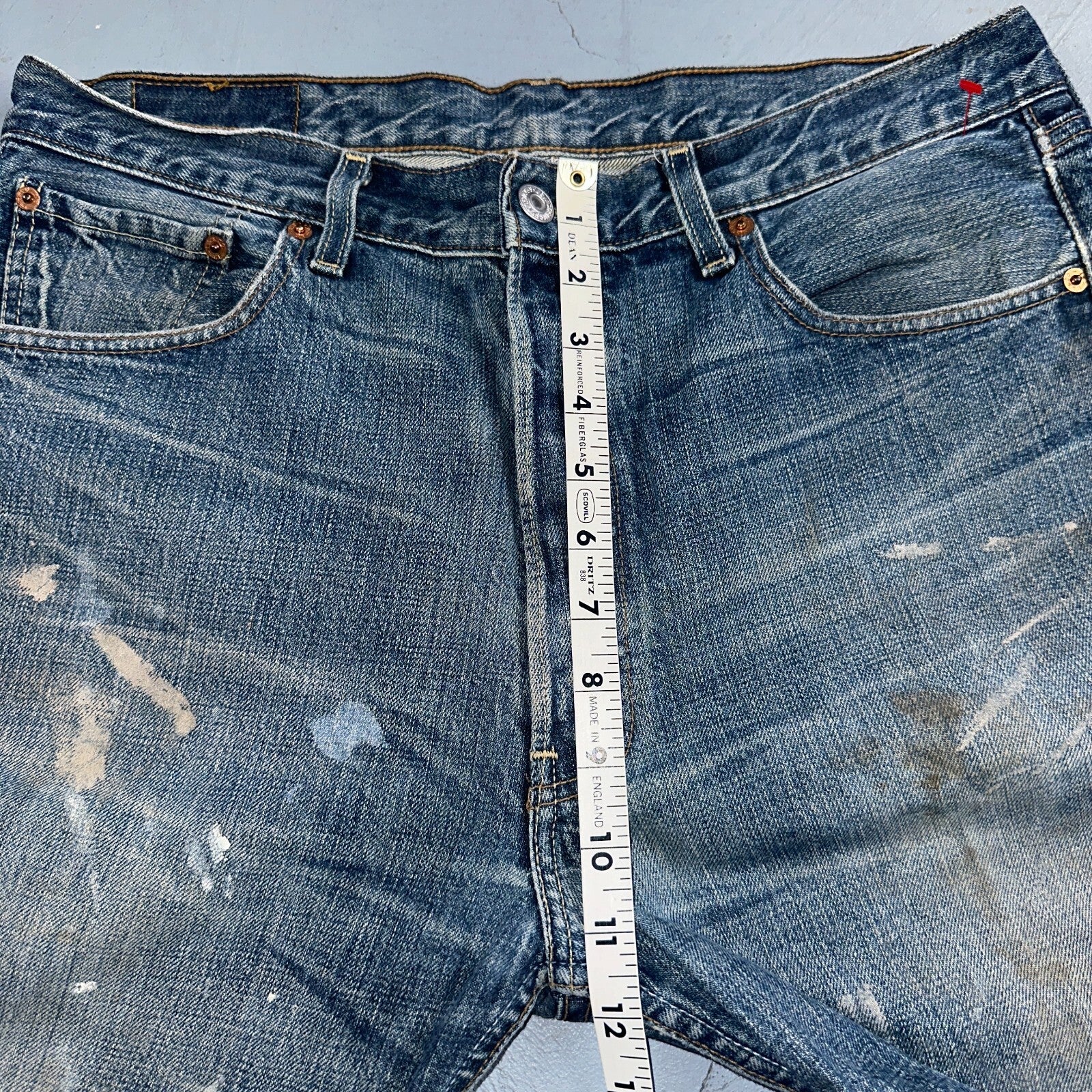 Levis 501 Vintage Y2K XX Straight Leg Jeans Blue Light Wash 34x32 Act 33x30