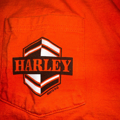 Harley Davidson Orlando Florida VTG T Shirt Motorcycle Bike Graphic Y2K Ride