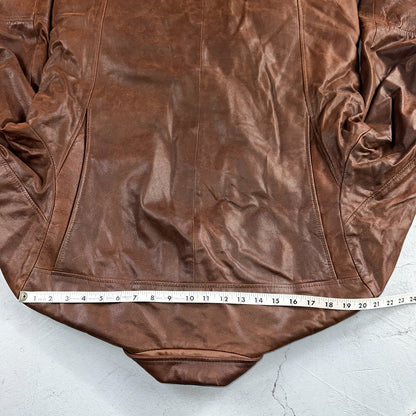 Men’s Vtg Sheepskin Coat Factory Leather Chore Coat 44 Lined 1980s Barn USA 80s