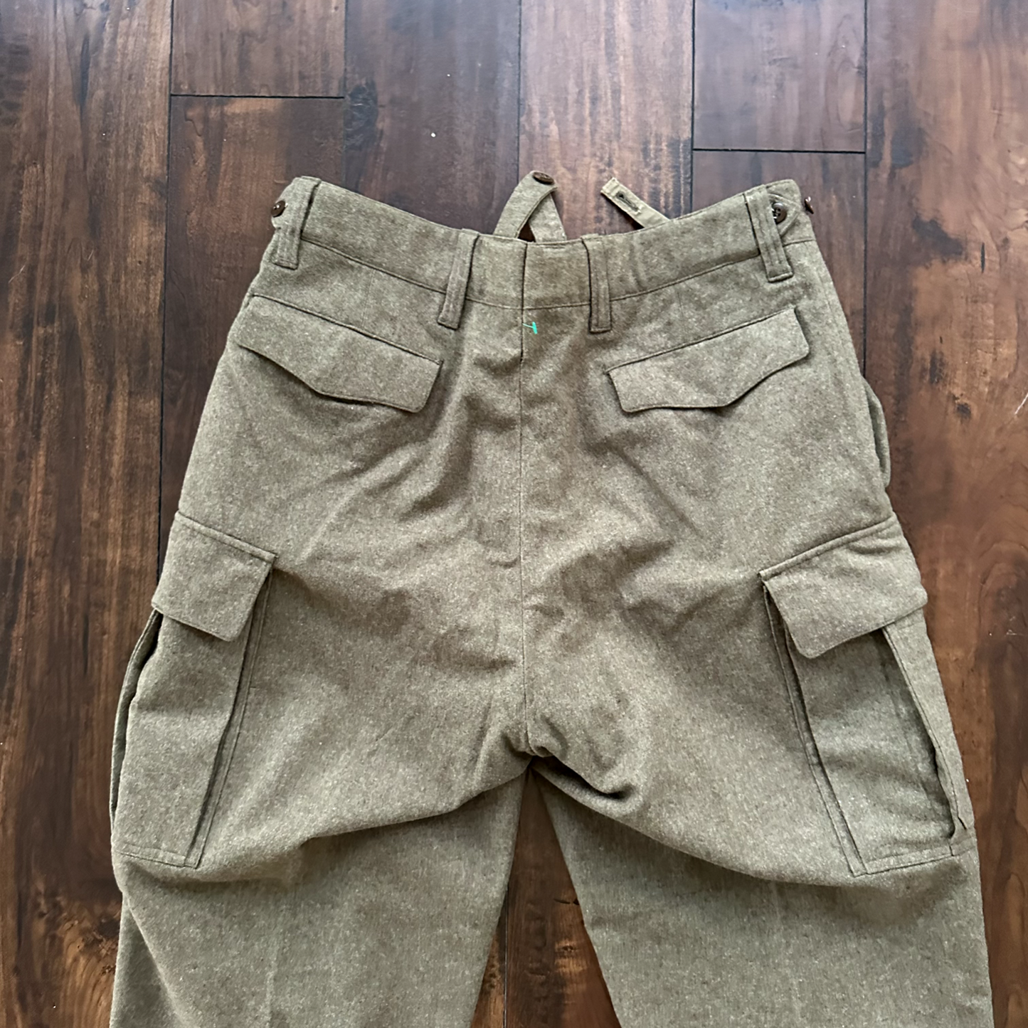 Vintage Sportra Arnstorf German Military Wool 60s 1960s Cargo p WWII Pants 33x28