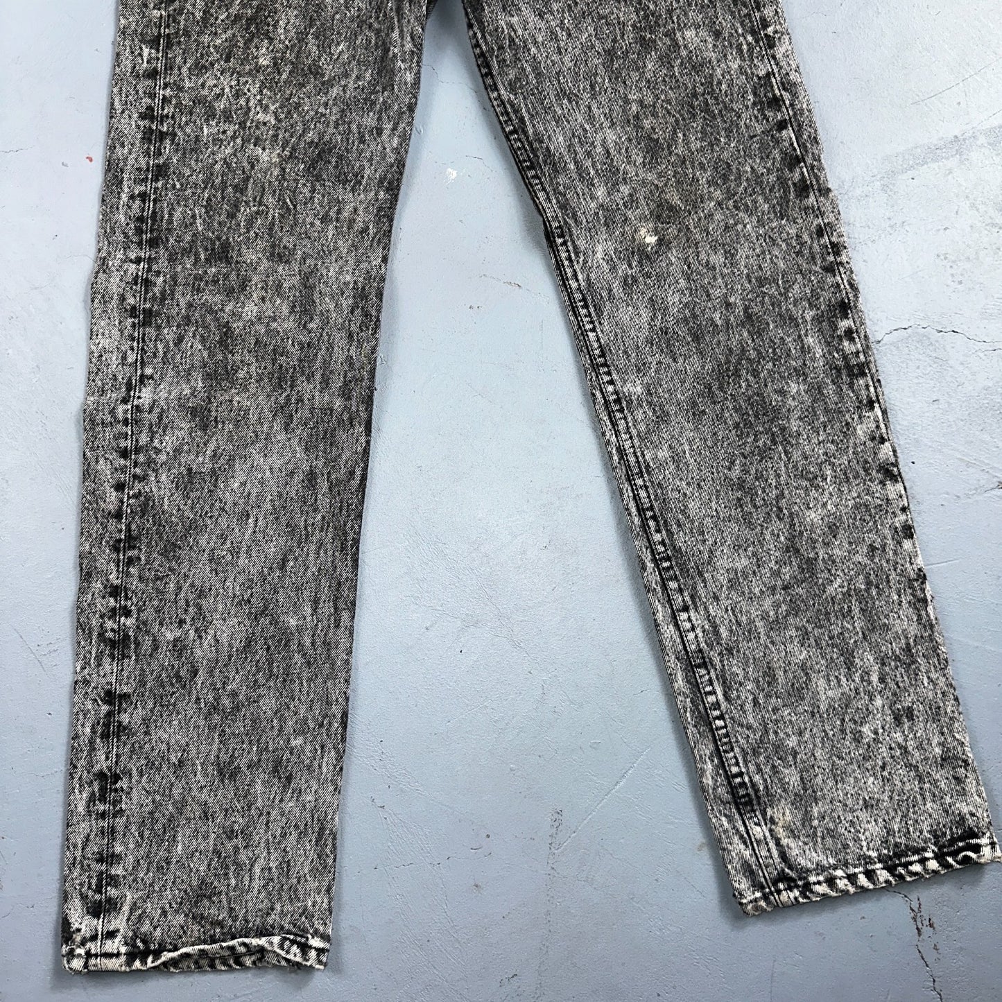 Levis 501 Vintage 90s USA XX Straight Leg Jeans Black Acid Wash 30x32 Act 28x31