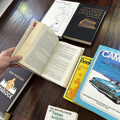 Lot 36 Cool Old Vintage Antique Rare Hardcover Random Books Green Coffee Table