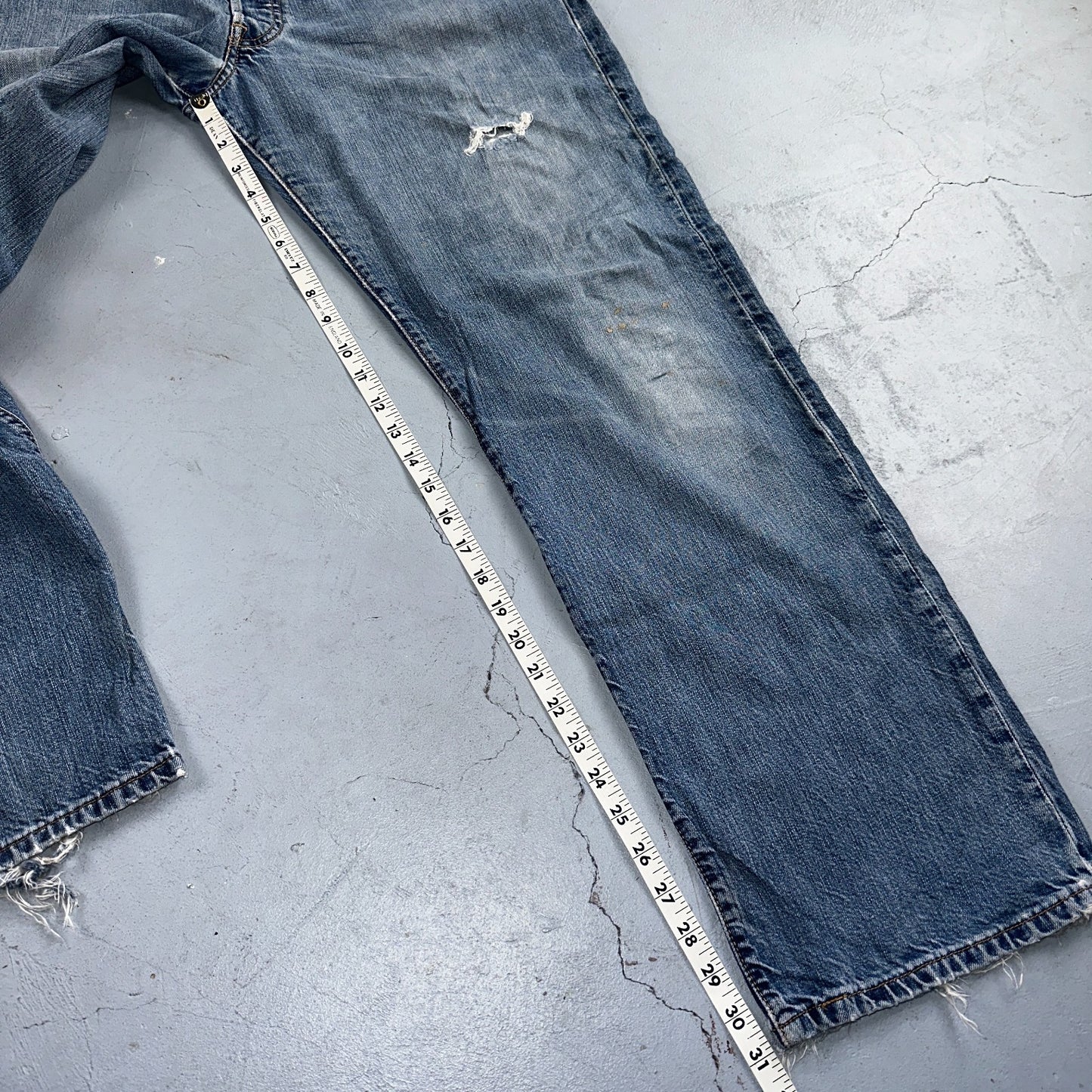 Levis 501 Vintage Y2K 90s XX Straight Leg Jeans Blue Light Wash 36x32 Act 35x31