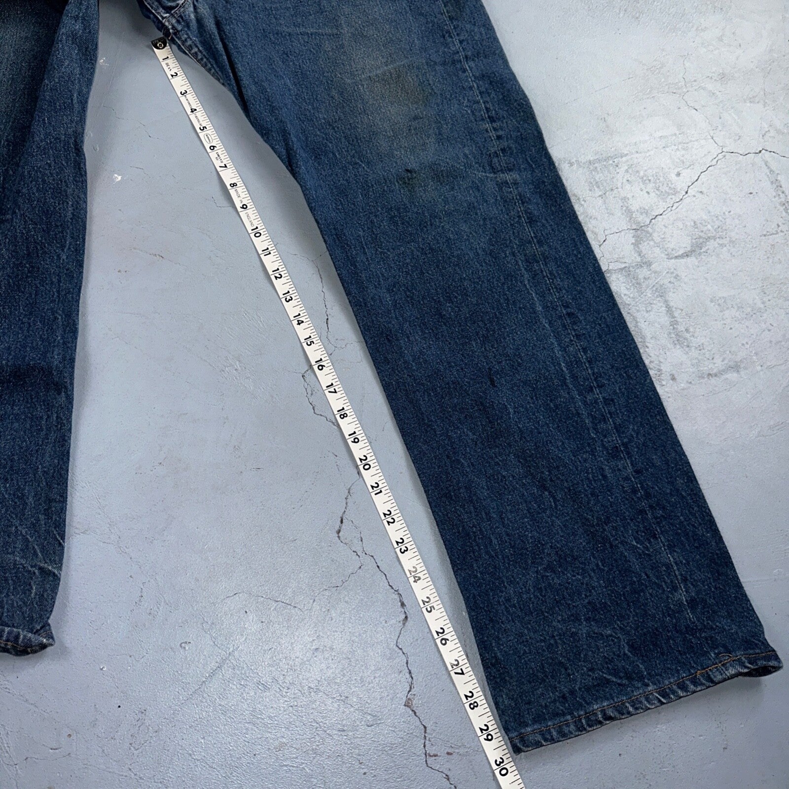 Levis 501 Vintage 80s USA XX Straight Leg Jeans Blue Light Wash 40x33 Act 38x29