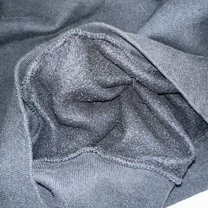 JERZEES Blank Black VTG Crew Neck Sweatshirt Black 90s No Graphic Basic L USA