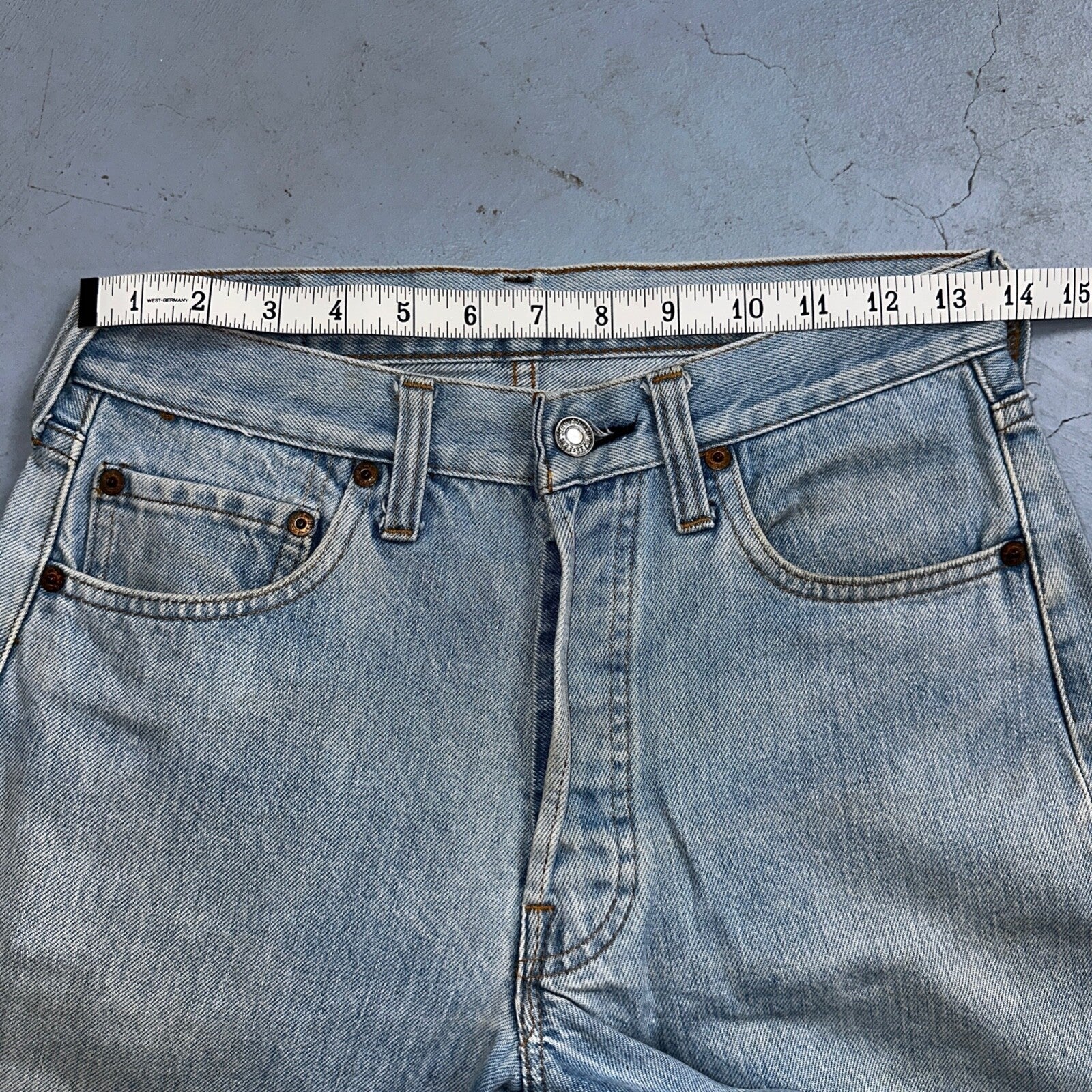 Levis 501 Vintage 80s Redline Selvedge USA XX Jeans Light Wash 29x30 Act 27x27