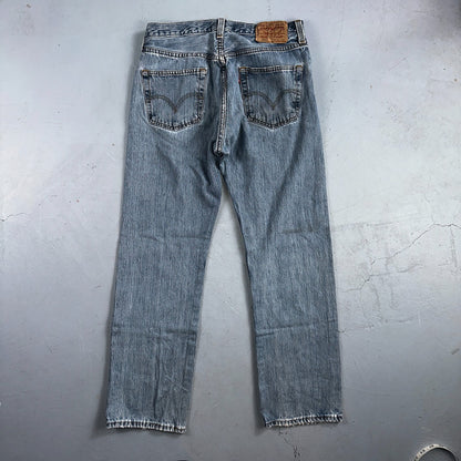 Levis 501 Vintage Y2K XX Straight Leg Jeans Blue Light Wash 33x30 Act 31x29
