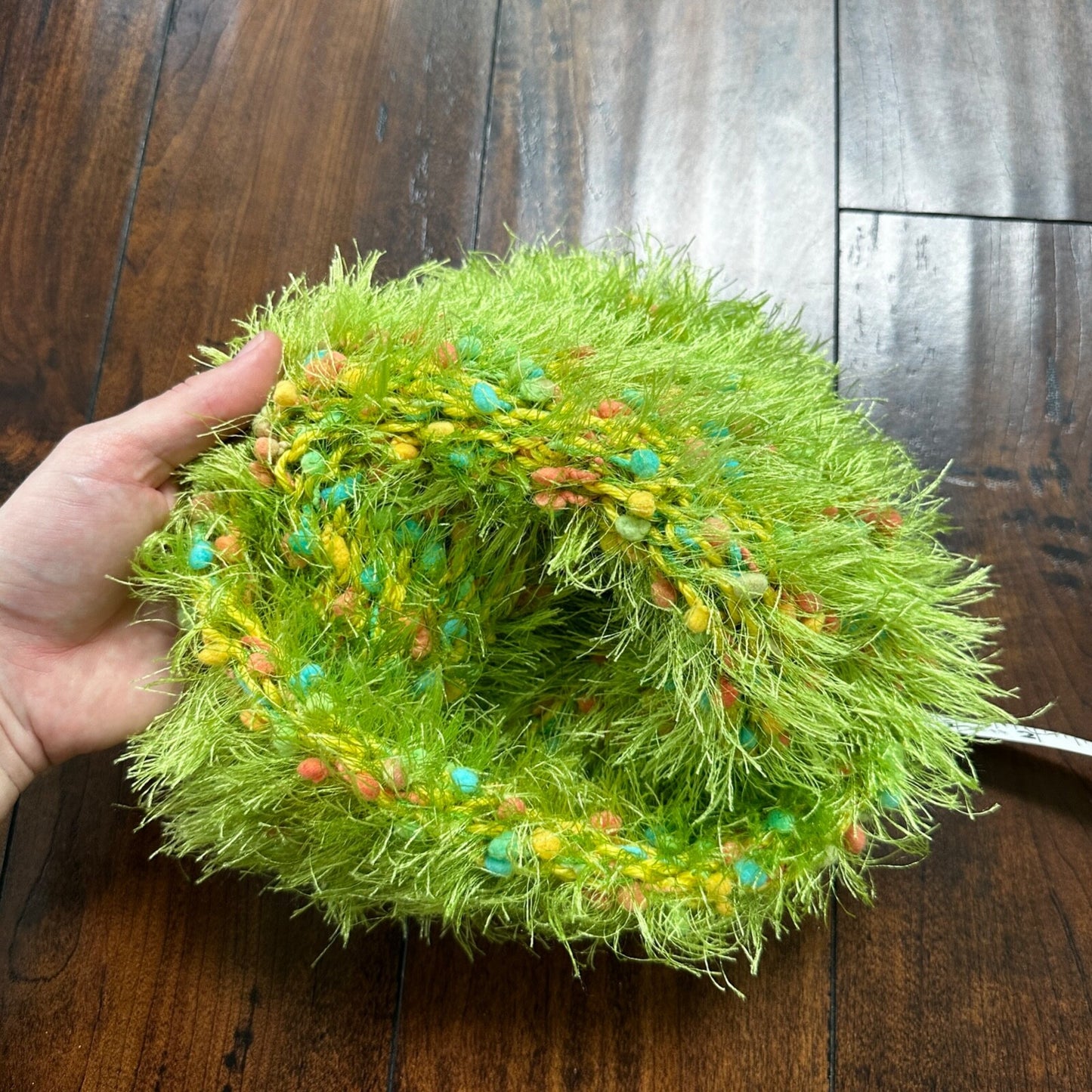 Vintage Beanie Winter Hat Knit 1970s Winter Christmas Grinch Soft Tree WILD