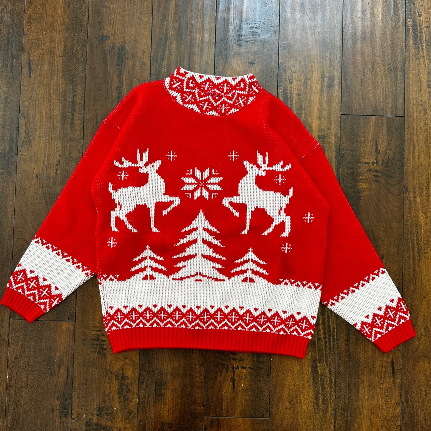 VTG Christmas Reindeer Sweater Worthington Woman’s Ugly Christmas Cute 80s