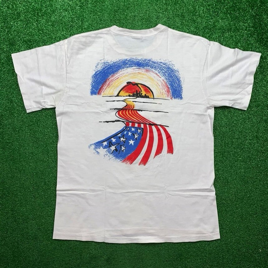 Vintage Nike T Shirt Mens XL Peach Tree Georgia Atlanta America 1992 July 4 USA
