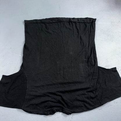 Black Blank 80s Selvedge Pocket VTG T Shirt 1980s 70s Basic Simple No Prints