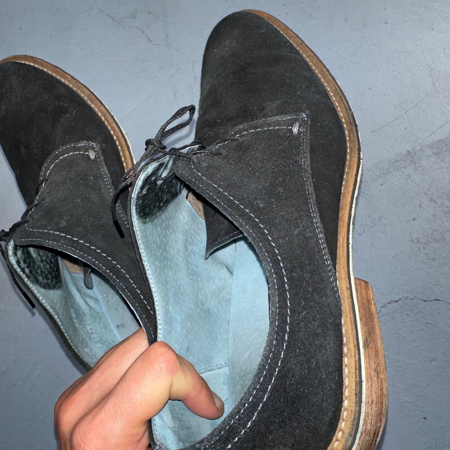 Giorgio Brutini Men’s Size 9 Black Suede Dress Shoes Classy Laces