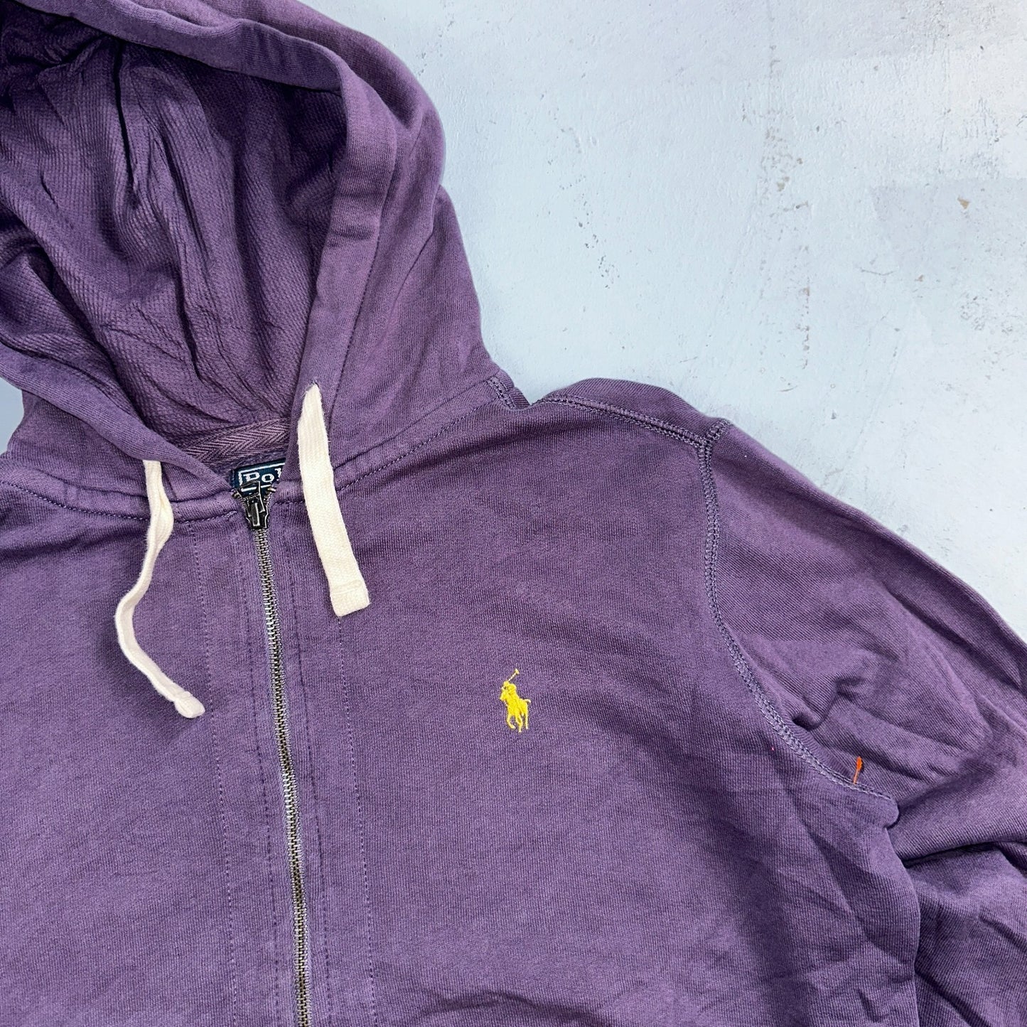 Polo Ralph Lauren VTG Full Zip Hoodie Men’s Size M Cotton Purple Jacket 90s