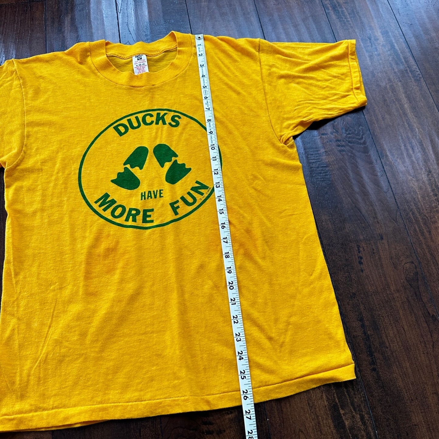 Oregon Ducks UO 1977 Vintage T Shirt Eugene Nike PDX More Fun 70s Rare XL Dance