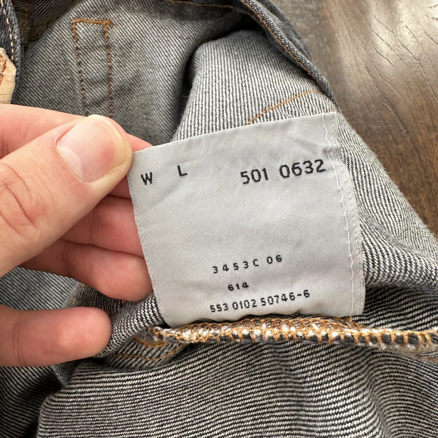 Vintage 90s Levis 501 XX 38x30 USA Tag Jeans Black 80s Act 36x30