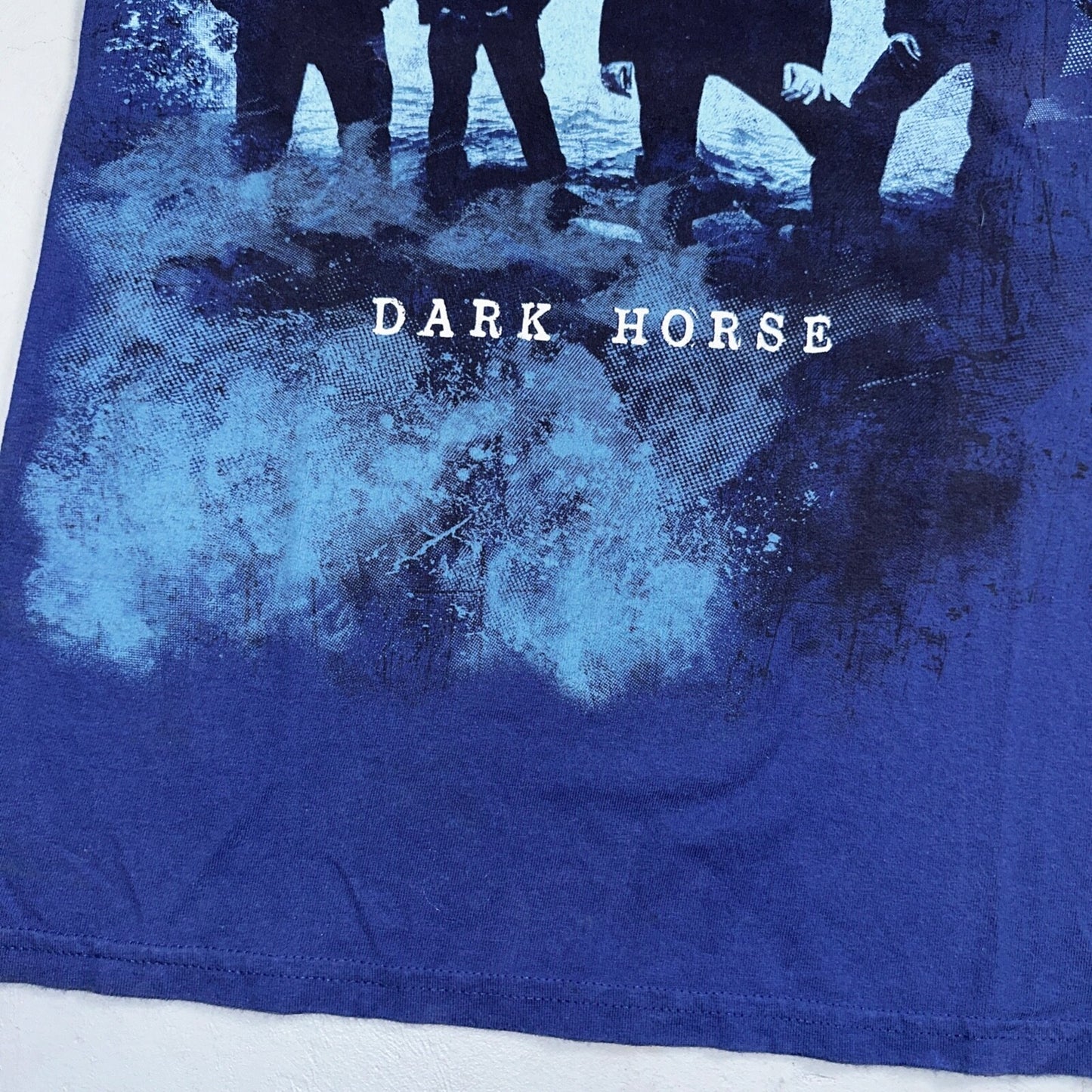 NICKELBACK Dark Horse 2008 Tour VTG Medium Blue Graphic Alt Rock T-Shirt