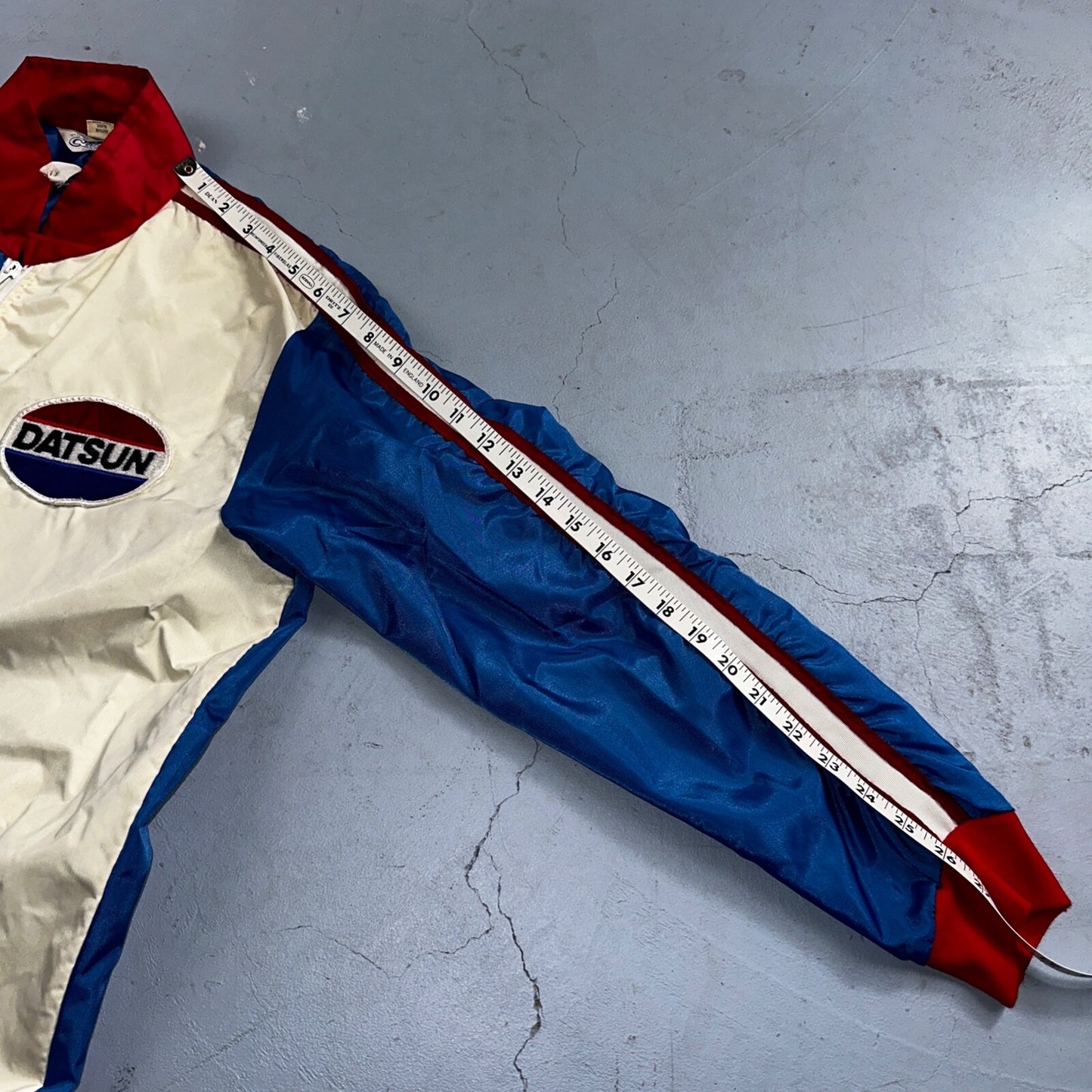 Datsun Crown Vintage 70s Racing Jacket Crown Rockabilly Chainstitch Mabel Nylon