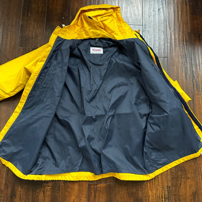VTG Terrramar 1990s Diamond Jacket Mens Yellow XL Parka Rain Workwear