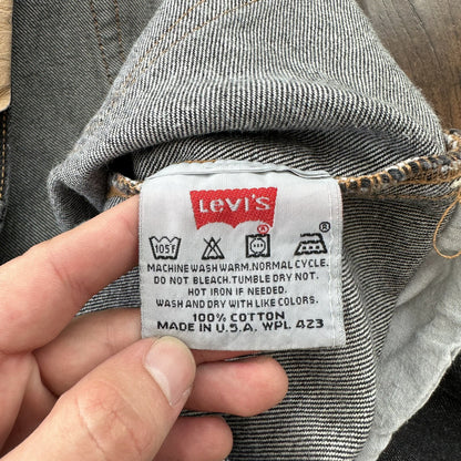 Vintage 90s Levis 501 XX 38x30 USA Tag Jeans Black 80s Act 36x30