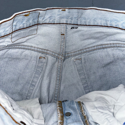 Levis 501 Vintage 90s USA XX Straight Leg Jeans Blue Light Wash 32x34 Act 29x26