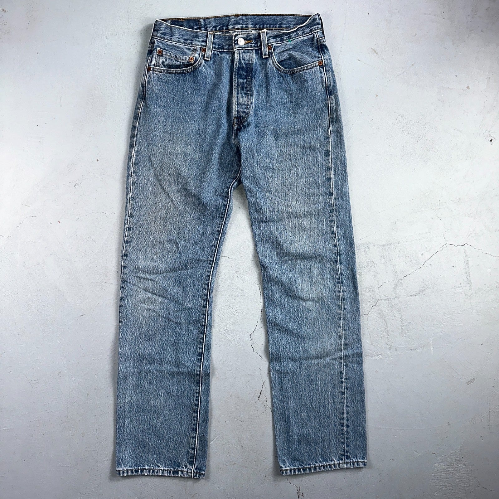 Levis 501 Vintage Y2K 90s XX Straight Leg Jeans Blue Light Wash 30x32 Act 29x31