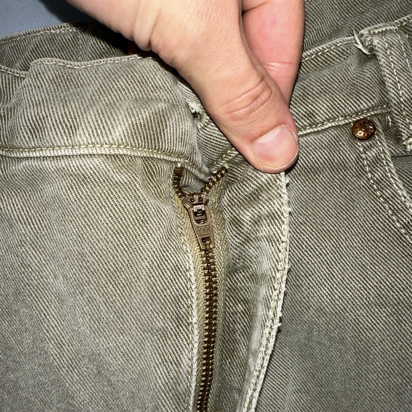 Democracy Jeans Womens 16 Green Denim Pants Banana Republic VTG USA High Rise