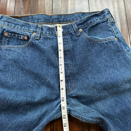 Levis 501 Vintage 90s USA XX Straight Leg Jeans Blue Med Wash 34x32 Act 31x30