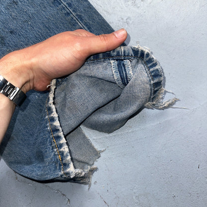 Levis 501 Vintage Y2K 90s XX Straight Leg Jeans Blue Light Wash 40x32 Act 38x31