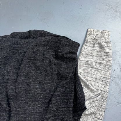 Psycho Bunny Jacket Mens 8 Black & Gray Full Zip Casual Logo Sweater