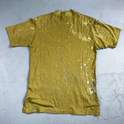 Penguin T-Shirt VTG Grand Slam Munsingwear 60s Green Paint Splatter Thrashed