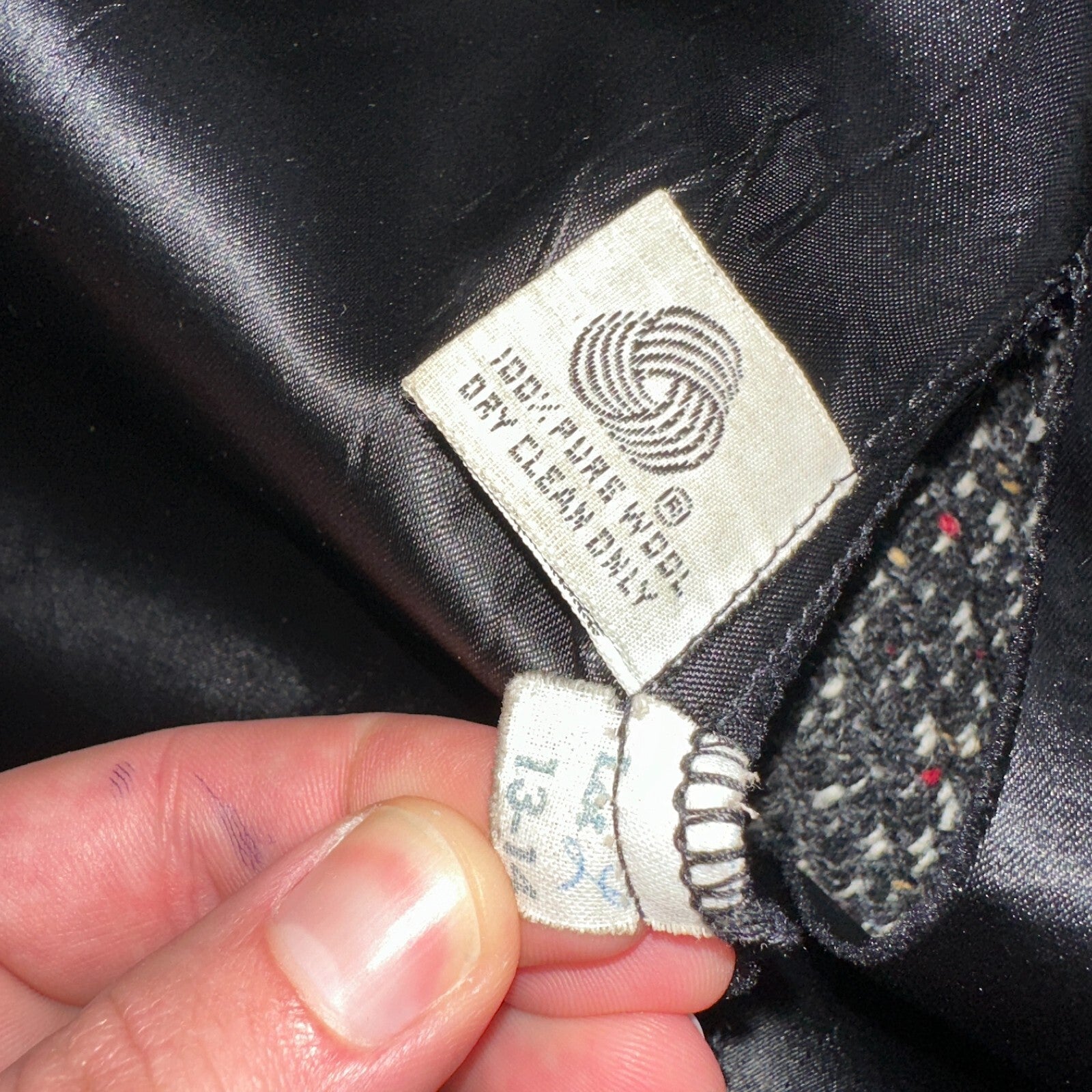 Sherwood of Ohio Jacket Pea Coat 1970s Cloak USA 70s Rockabilly Speckle Wool