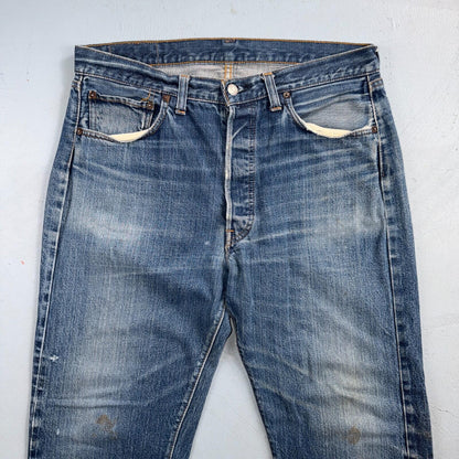 Levis 501 Big E Vintage 60s Redline Selvedge USA XX 1960s Jeans 36x32 Act 34x28