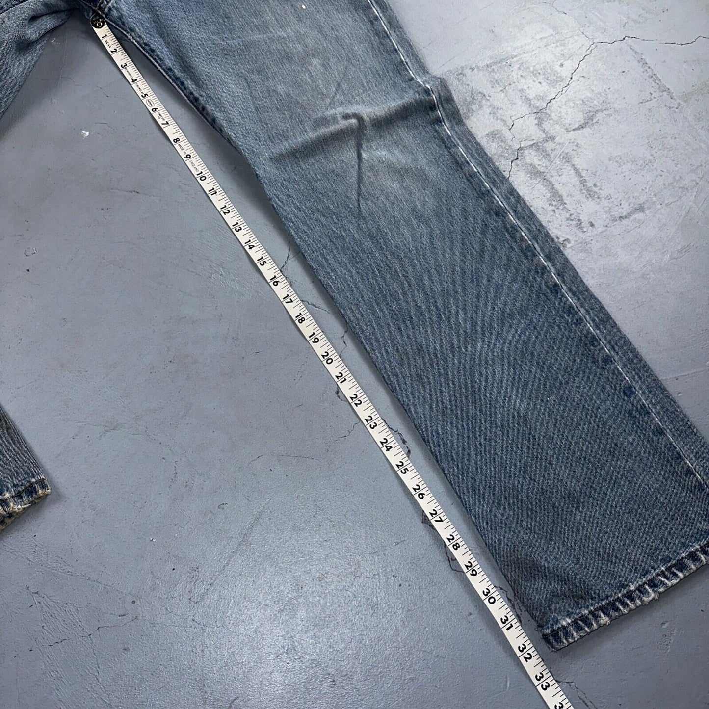 Levis 501 Vintage Y2K XX Straight Leg Jeans Blue Light Wash 36x34 Act 35x32