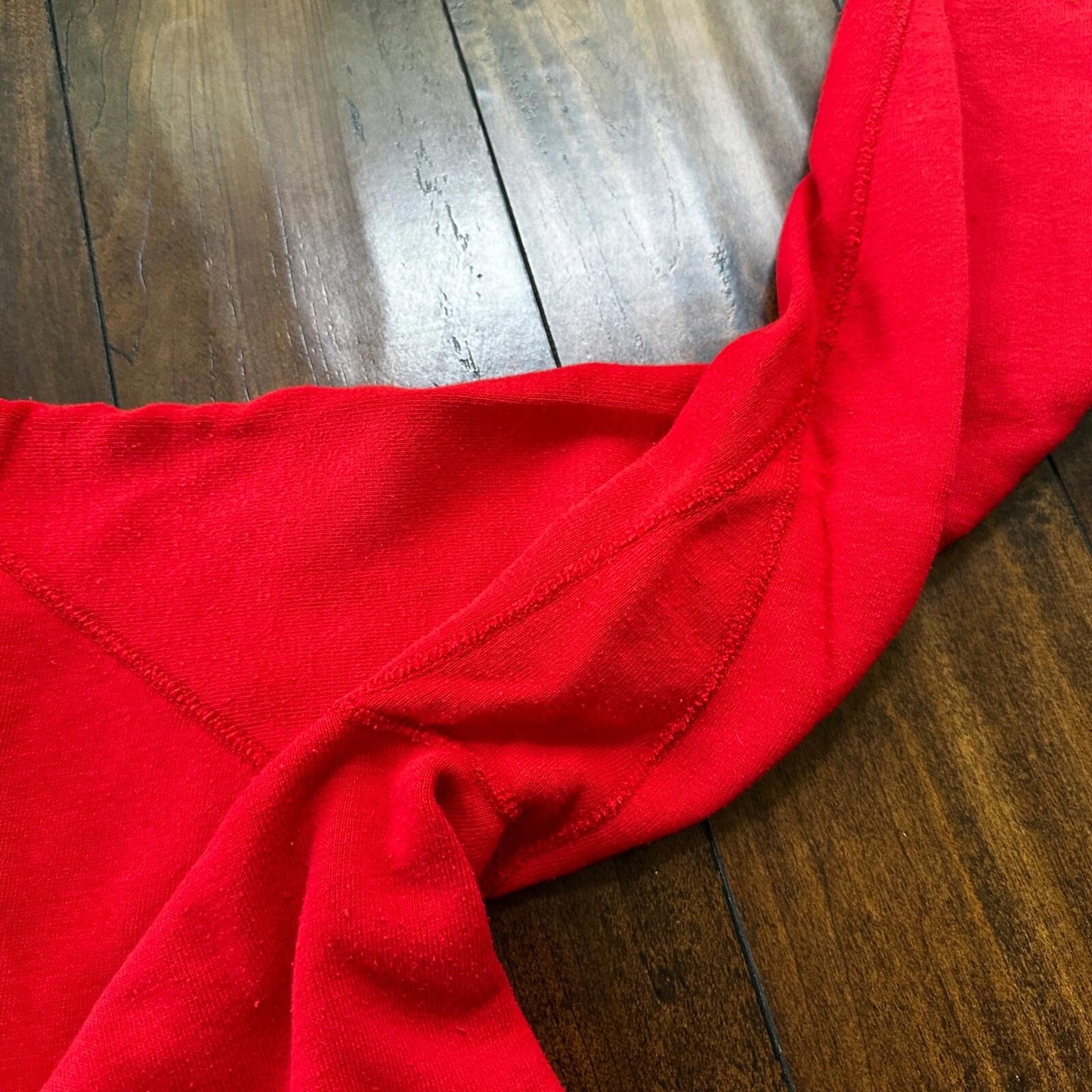 VTG 1960s Rockabilly Sweatshirt Sweater 60s 70s Blank Basic Afterhood USA Red
