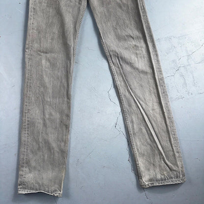 Levis 501 Vintage 90s USA XX Straight Leg Jeans Gray Med Wash 30x36 Act 28x34