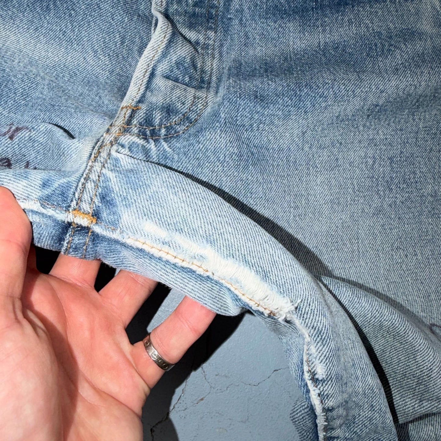 Levis 501 Vintage 80s Redline Selvedge USA XX Jeans Light Wash 30x32 Act 29x28
