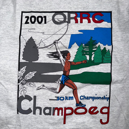 Running 2001 ORRC Oregon Champoeg VTG T Shirt Y2K Indian Running Long Sleeve Rar